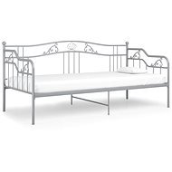 Shumee šedý kovový 90×200 cm, 324763 - Rám postele
