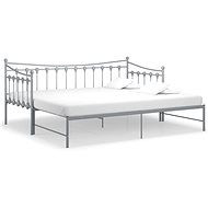 Shumee Rám vysouvací postele/pohovky šedý kovový 90×200 cm, 324760 - Rám postele