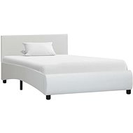 Shumee bílý umělá kůže 100×200 cm, 285457 - Rám postele