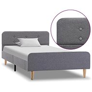 Shumee světle šedý textil 90×200 cm, 284900 - Rám postele