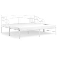 Shumee Rám vysouvací postele/pohovky bílý kovový 90×200 cm, 324765 - Postel