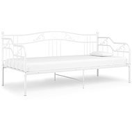 Shumee, biely kovový, 90 × 200 cm, 324762 - Rám postele