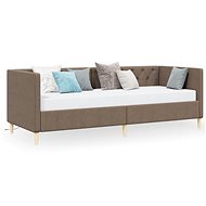 SHUMEE válenda s USB 90 × 200 cm, textil, taupe, 337242 - Postel
