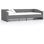 SHUMEE válenda s USB 90 × 200 cm, textil, světle šedá, 337224 - Postel