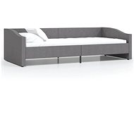 SHUMEE válenda s USB 90 × 200 cm, textil, tmavě šedá, 337225 - Postel