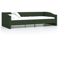 SHUMEE válenda s USB 90 × 200 cm, textil, tmavě zelená, 337230 - Postel