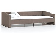 SHUMEE válenda s USB 90 × 200 cm, textil, taupe, 337232 - Postel