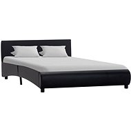 Shumee černý umělá kůže 140×200 cm, 285453 - Bed Frame