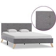 Shumee světle šedý textil 120×200 cm, 284818 - Rám postele