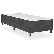 SHUMEE postel boxspring 80 × 200 cm, textil, tmavě šedá 3054704 - Postel