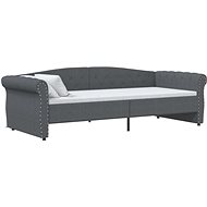SHUMEE válenda s USB 90 × 200 cm, textil, tmavě šedá, 337215 - Postel