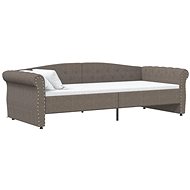 SHUMEE válenda s USB 90 × 200 cm, textil, taupe, 337222 - Postel