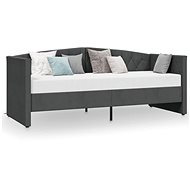 SHUMEE válenda s USB 90 × 200 cm, samet, tmavě šedá, 337205 - Postel