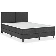 SHUMEE postel boxspring 140 × 200 cm, textil, tmavě šedá 3054708 - Postel