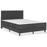 SHUMEE postel boxspring 140 × 200 cm, textil, tmavě šedá, 3054712 - Postel