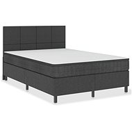SHUMEE postel boxspring 140 × 200 cm, textil, tmavě šedá 3054798 - Postel