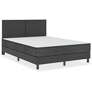 SHUMEE postel boxspring 160 × 200 cm, textil, tmavě šedá 3054709 - Postel