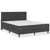 SHUMEE postel boxspring 160 × 200 cm, textil, tmavě šedá, 3054713 - Postel