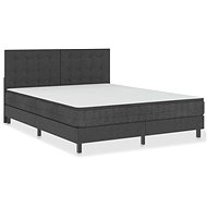 SHUMEE postel boxspring 180 × 200 cm, textil, tmavě šedá 3054714 - Postel