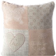 with print and lace - Pillowcase