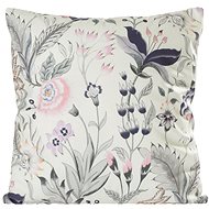Velvet pillowcase with floral print, 45x45 cm - Pillowcase