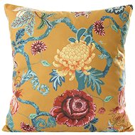Velvet pillowcase with floral print, 45x45 cm - Pillowcase