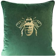 Eurofirany Pillowcase, Velvet with print, decorated with decorative border - Pillowcase