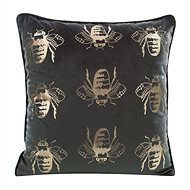 Eurofirany Pillowcase, Velvet with print, decorated with decorative border - Pillowcase