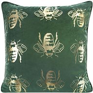 Eurofirany Pillowcase, Velvet with print, decorated with decorative border - Pillowcase