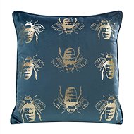Eurofirany Pillowcase, Velvet with print, decorated with decorative border - Pillowcase