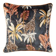 Eurofirany pillowcase, velvet with floral print - Pillowcase
