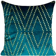 Velvet, decorated with rhinestones, - Pillowcase