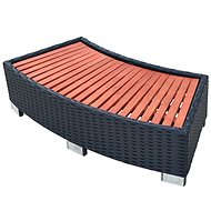 Step to the Whirlpool Polyrattan 92 x 45 x 25cm Black - Jacuzzi Accessories