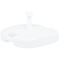 Umbrella stand filled with water/sand 16 l white plastic - Umbrella Stand