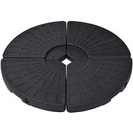 Fan-shaped umbrella stand 4 pcs black - Umbrella Stand