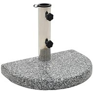 Umbrella stand granite 10 kg half circle grey - Umbrella Stand