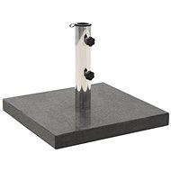 Umbrella stand granite 30 kg square black - Umbrella Stand