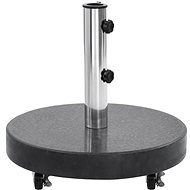 Granite Parasol Stand 30kg Round Black - Umbrella Stand