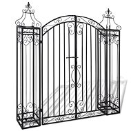 Decorative garden gate wrought iron 122 x 20.5 x 134 cm - Garden Arch