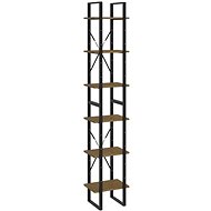 Shumee vysoký hnědý 40×30×210 cm masivní borové dřevo, 806505 - Regál
