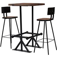 3-piece bar set solid recycled wood 245394 - Bar Set
