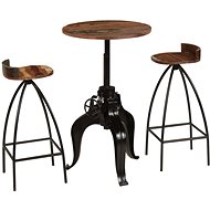 3-piece bar set solid recycled wood 245271 - Bar Set