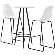 3-piece bar set plastic white 279758 - Bar Set
