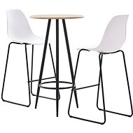3-piece bar set plastic white 279804 - Bar Set
