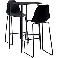 3-piece bar set plastic black 279921 - Bar Set
