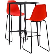 3-piece bar set plastic red 279931 - Bar Set