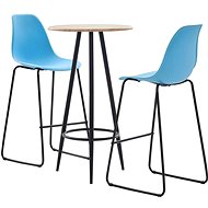 3-piece bar set plastic blue 279812 - Bar Set