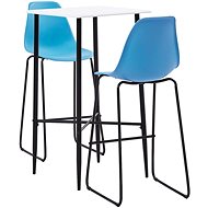 3-piece bar set plastic blue 279978 - Bar Set