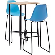3-piece bar set plastic blue 3050029 - Bar Set