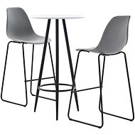 3-piece bar set plastic gray 279762 - Bar Set